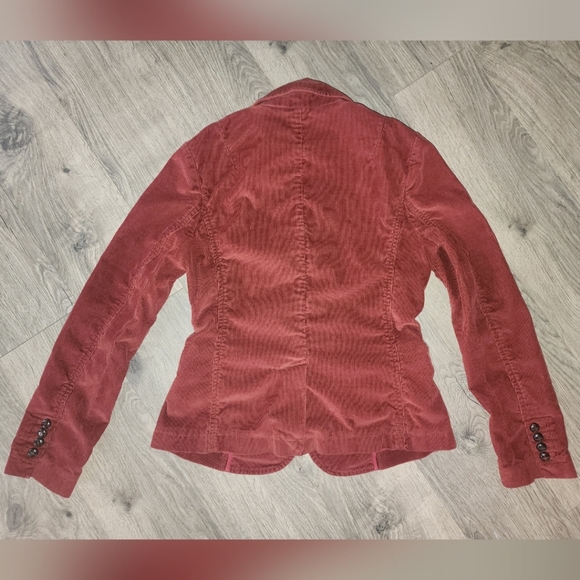 Women's Rust colored corduroy blazer - Picture 8 of 11